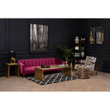 Sofas Bella 3 Seat Wine Velvet Sofa