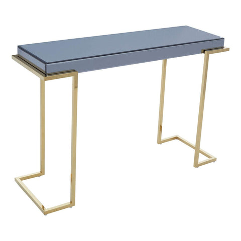 Kaso Grey Glass Console Table - SE Home