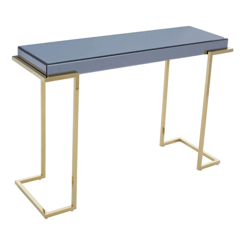 Coffee Tables Kaso Grey Glass Console Table