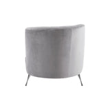 Rene Grey Velvet Chaise Longue - SE Home