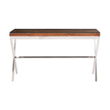 Coffee Tables Kerala Natural Console Table With Cross Base
