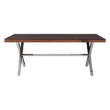 Kerala Natural Dining Table With Cross Base - SE Home
