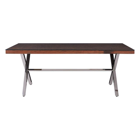 Kerala Natural Dining Table With Cross Base - SE Home