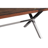 Kerala Natural Dining Table With Cross Base - SE Home
