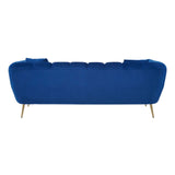 Sofas Florine 3 Seat Midnight Velvet Sofa