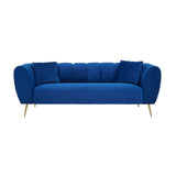 Florine 3 Seat Midnight Velvet Sofa - SE Home