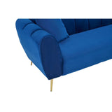 Florine 3 Seat Midnight Velvet Sofa - SE Home