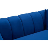 Sofas Florine 3 Seat Midnight Velvet Sofa