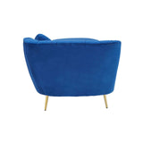 Felizia Midnight Left Arm Velvet Chaise - SE Home