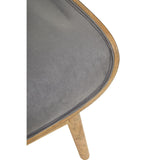 Arnold Grey Velvet Chair With Winged Back - SE Home