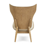 Arnold Beige Fabric Chair With Winged Back - SE Home
