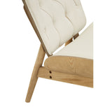 Arnold Beige Fabric Chair With Winged Back - SE Home