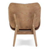 Arnold Brown Leather Chair With Button Detail - SE Home