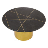 Coffee Tables Rabia Coffee Table With Black Marble Top