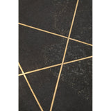 Rabia Coffee Table With Black Marble Top - SE Home