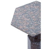 Inventivo Grey Hexagon Marble Side Table - SE Home