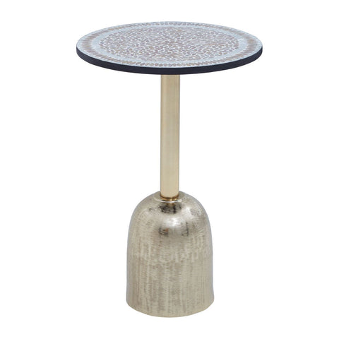 Kitchen & Dining Room Tables Inventivo Mosaic Top Gold Base Side Table