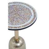 Kitchen & Dining Room Tables Inventivo Mosaic Top Gold Base Side Table
