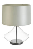 Usha Light Grey Shade Table Lamp