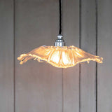 Organic Fleur Glass Pendant Light - Nickel - SE Home