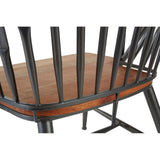 New Foundry Walnut Wood And Metal Armchair - SE Home