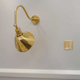 Claridge Polished Brass Adjustable Reading Wall Light - SE Home