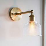 Bronte Prismatic Glass Wall Light - Brass