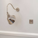 Claridge Nickel Adjustable Reading Wall Light