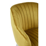 Louxor Mustard Fabric Armchair - SE Home