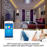 Smart Lighting Smart WiFi RGB LED Strip Tape Kit (5 meter IP65 tape, WiFi+IR controller & PS)