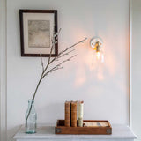 Rosetti Dapple Glass Wall Light - Brass