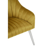 Louxor Mustard Fabric Armchair - SE Home