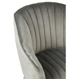 Louxor Grey Fabric Armchair - SE Home