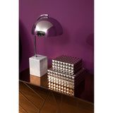 Murdoch Table Lamp With Chrome Shade - SE Home