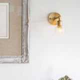 Dante Petite Prismatic Glass Wall Light - Brass - SE Home