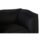 Feya Black Fabric Chair - SE Home