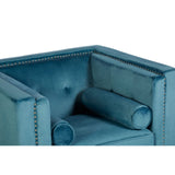 Felisa Blue Velvet Chair - SE Home