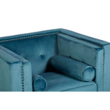 Arm Chairs, Recliners & Sleeper Chairs Felisa Blue Velvet Chair