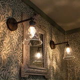 Rosetti Dapple Glass Wall Light - Bronze - SE Home