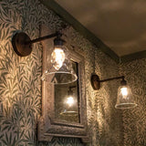 Rosetti Dapple Glass Wall Light - Bronze
