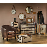 Churchill Tan Genuine Leather Wall Mirror - SE Home