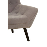 Stockholm Grey Curved Chair - SE Home