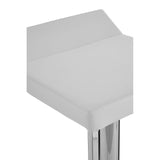 Lexton White Gas Lift Bar Stool - SE Home