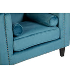Felisa Blue Velvet Chair - SE Home