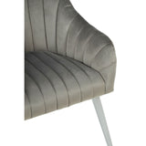 Louxor Grey Fabric Armchair - SE Home