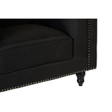 Feya Black Fabric Chair - SE Home