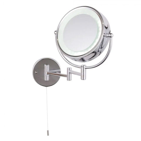 Sygnus Bathroom Magnifying Mirror In Polished Chrome