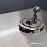 Screwless Brushed Chrome 3 Gang Switch Double Plate - SE Home