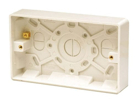 2 Gang 25mm Deep Pattress - SE Home