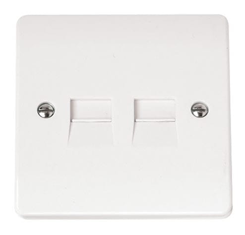 White Twin Telephone Outlet - Secondary – SE Home